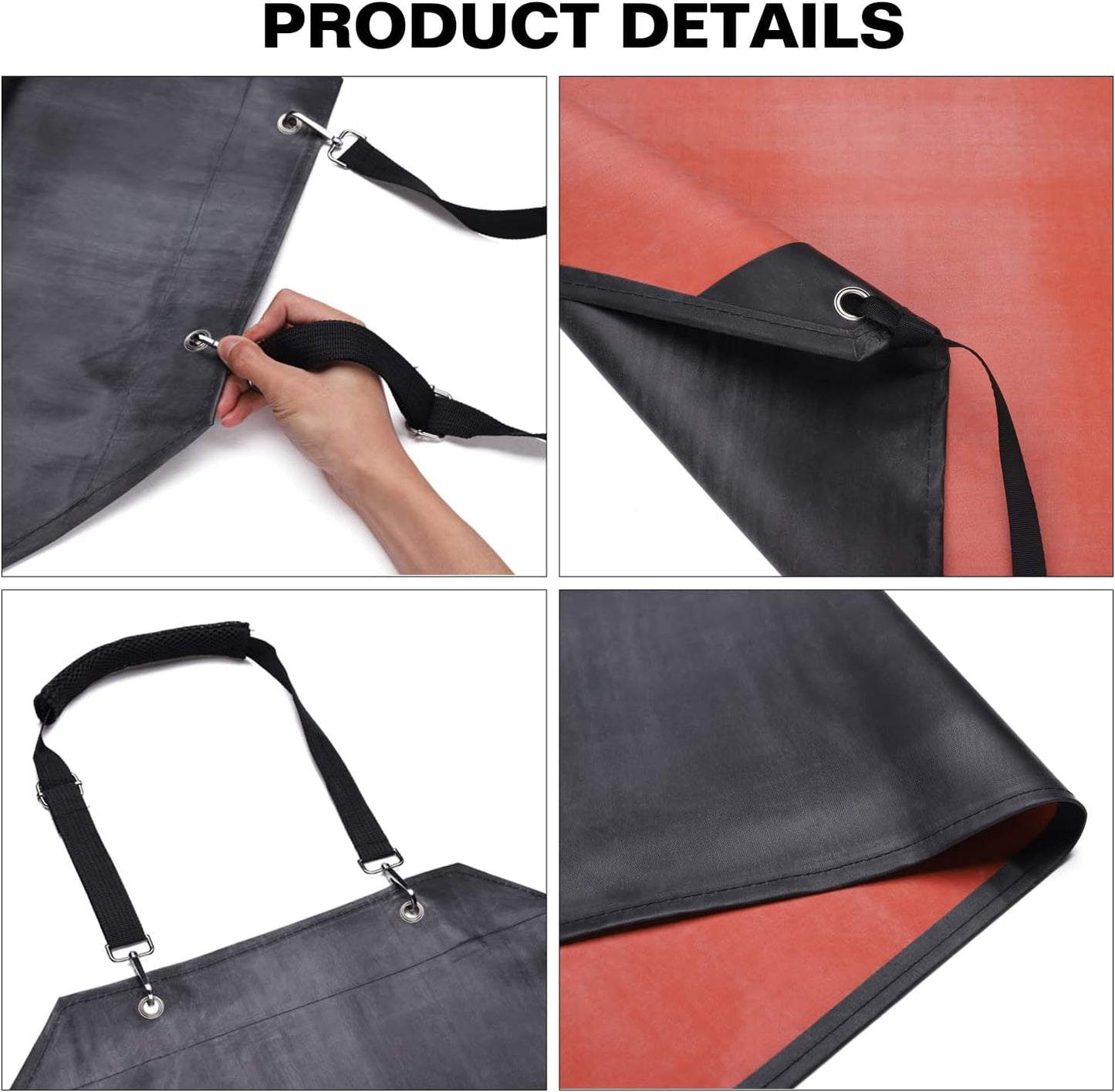 Thick Waterproof Rubber Black Vinyl Apr for Men 39" Heavy Duty Lg Chemical Resistant