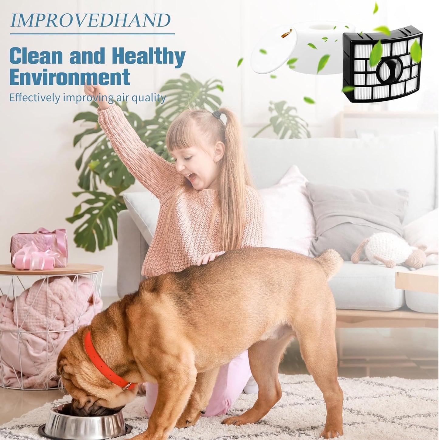 NV770 Filter Replacement Compatible with Shar-k Duo Clean Lift-away Upright Vacuum UV700 N,NV771,NV600,NV601,NV611,ZU701 Replaces # XFF600,XHF600,2 High Efficiency 2 Foam & Felt Filters