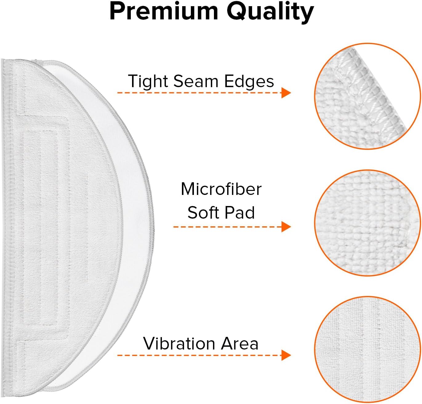 Mop Cloth for S8+ & S8 & S7 MaxV Robot Vacuum (2 Pcs)