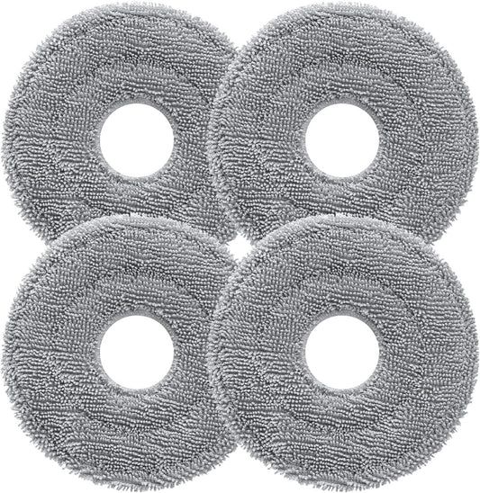 Rotating Mop Cloth for Saros 10R & Saros Z70 Robot Vacuum Cleaner, 4PCS High-Absorbency Microfiber, 200 RPM Spinning Speed, 30 Water Flow Levels