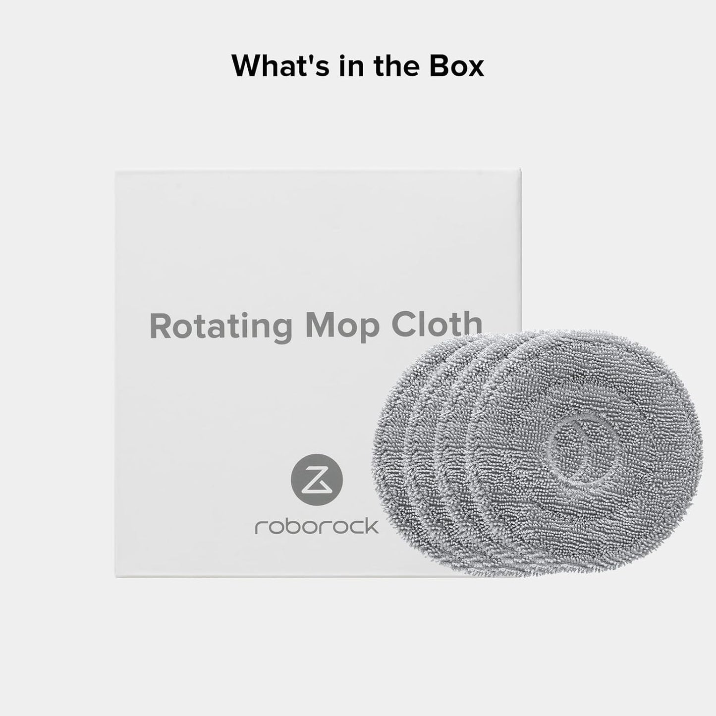 Rotating Mop Cloth for Saros 10R & Saros Z70 Robot Vacuum Cleaner, 4PCS High-Absorbency Microfiber, 200 RPM Spinning Speed, 30 Water Flow Levels