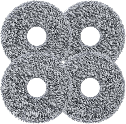Rotating Mop Cloths for Saros 20 (4-Pack), 200 RPM Scrubbing, 30-Level Water Adjustment, Compatible with 212℉ Auto Wash & 131°F Drying, Reusable Mop Pads for Hardwood Tile Marble Carpet