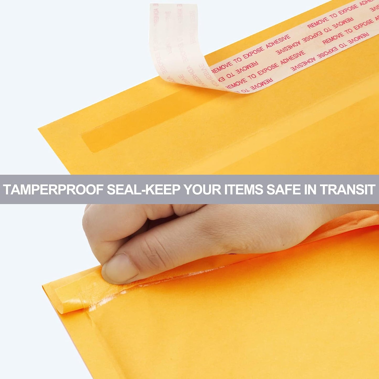 Kraft Bubble Mailers 4x8 Inch 50 Pack Yellow Padded Envelopes #000 Small Business Mailing Packages Self Sealing Tear Resistant Boutique Bulk Mail Shipping Bags Bubble Mailers