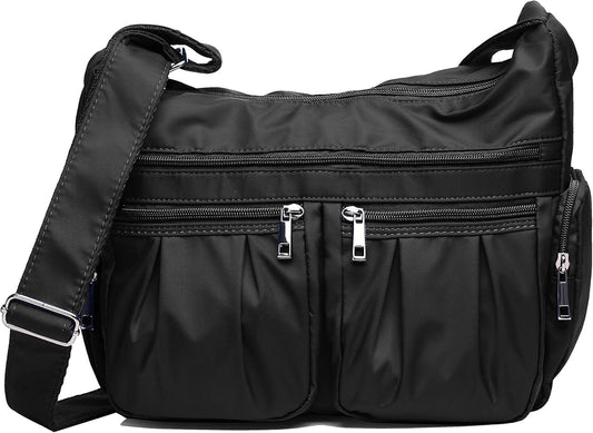 Crossbody Purses for Women Shoulder Handbags Lightweight Waterproof Nylon Travel Bag Ladies Pocketbooks