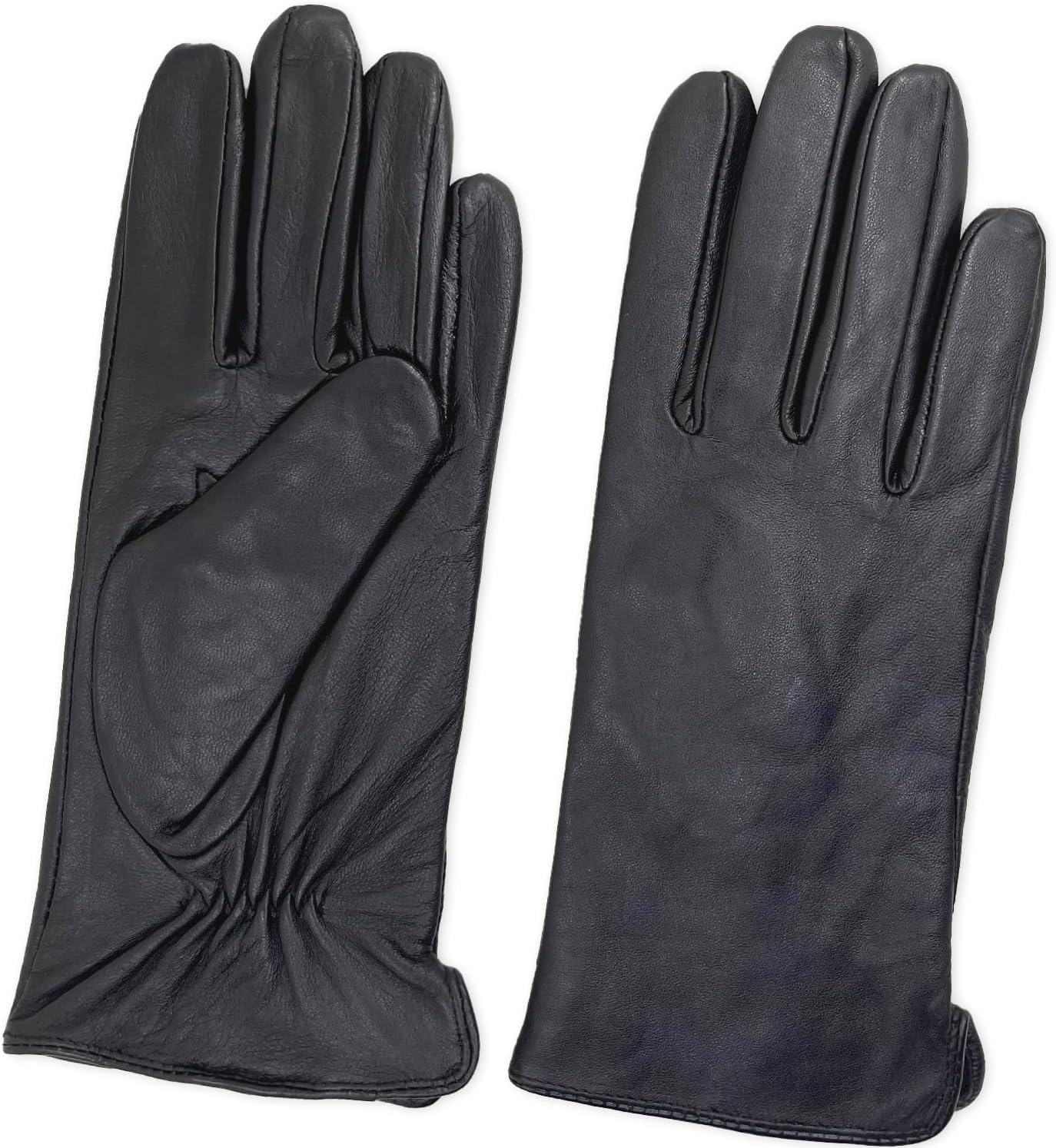 Luxury Italian Soft Leather Gloves for Women - Genuine SheepSkin Leather Women’s Cold Weather Gloves Cashmere Lined
