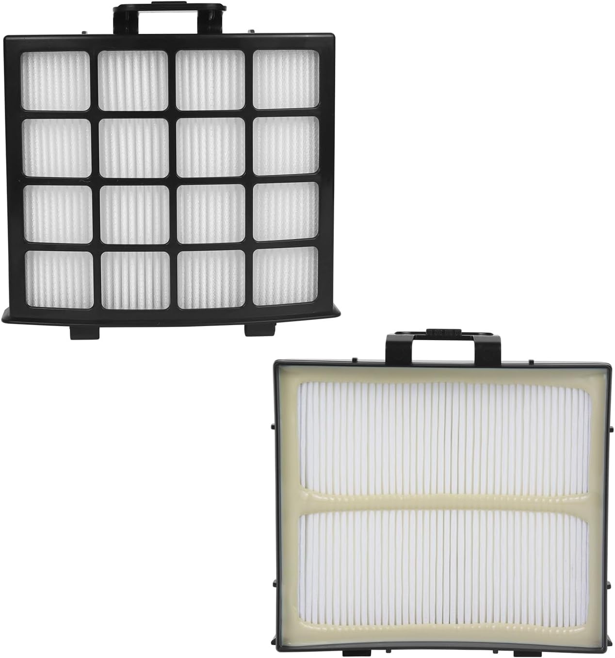 AZ2002 Vacuum Filter Replacement for Shark AZ2000 AZ2000W AZ2002 UV2500 Vertex DuoClean PowerFin Upright Vacuum, 2 Post-Motor Filters, 4 Foam Felt Filters, Part# XHFAZ2000 & XFFKAZ2000