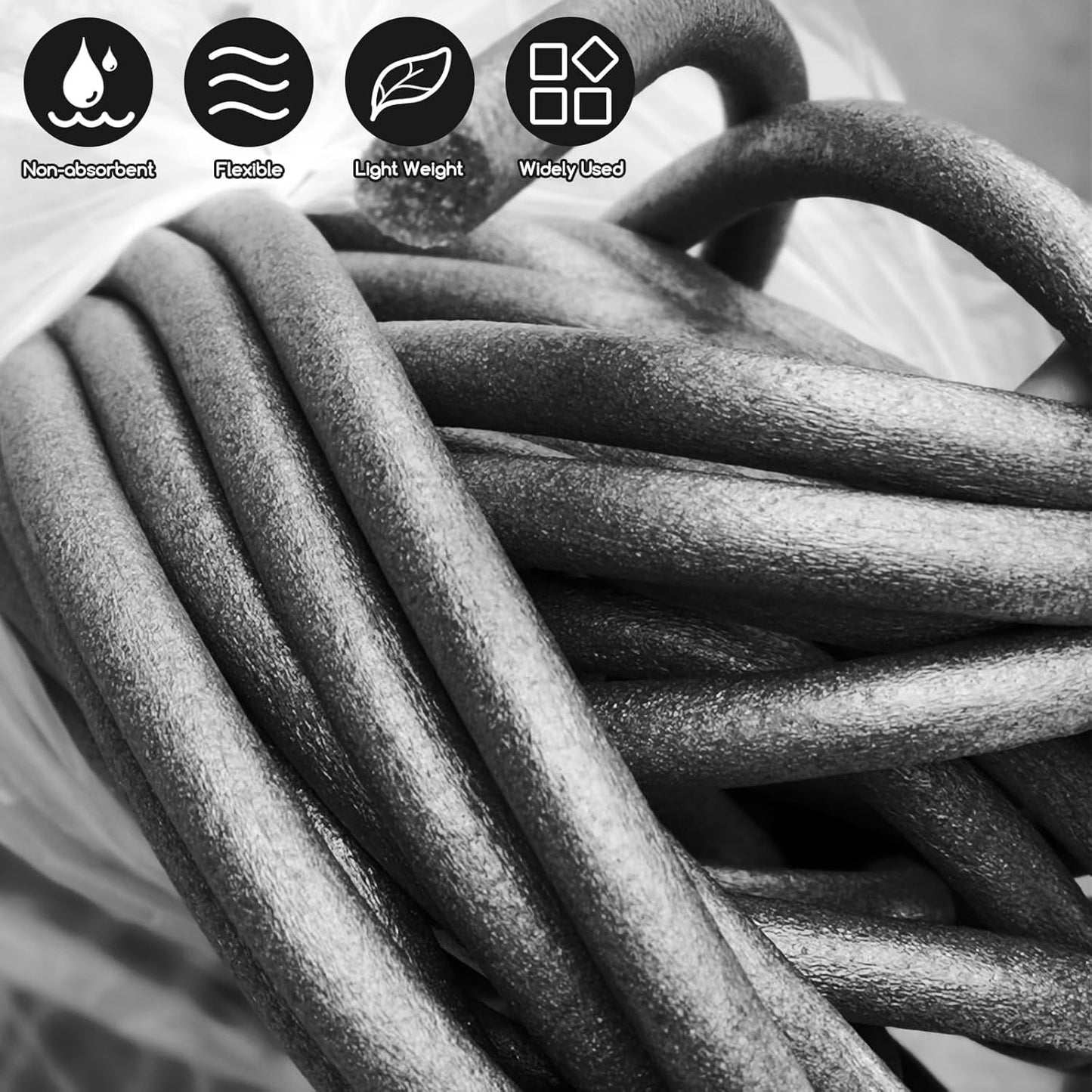 Foam Backer Rod for Gaps Concrete Crack Filler Joints Foam Gap Filler Caulk Saver Backing Rod Filler Rope Concrete Joint Filler (2 Inch x 6.5 Feet)