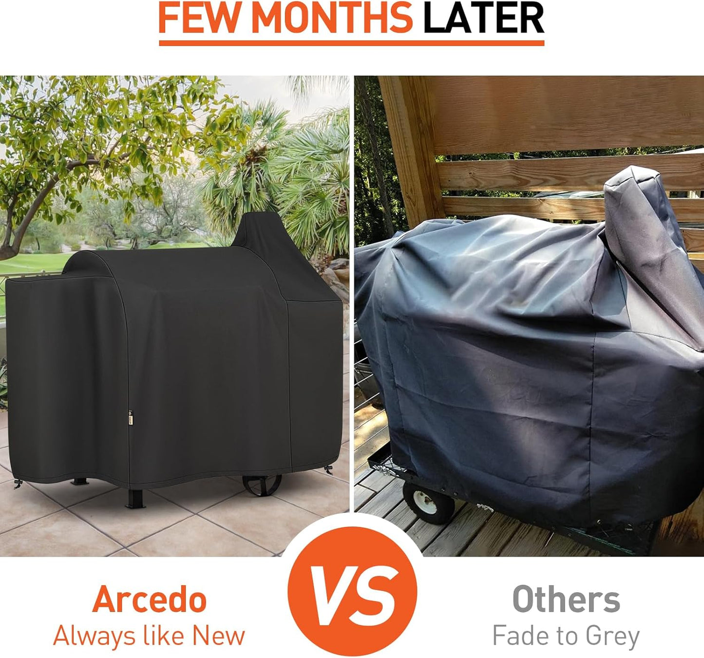 Grill Cover Compatible with Pit Boss 820 Deluxe, Pro Series 850, Heavy Duty Waterproof Wood Pellet Smoker Covers for Pitboss 820D, PB820FB, 820XL, 820D3, 820SC, 820PS1, All Weather Protection