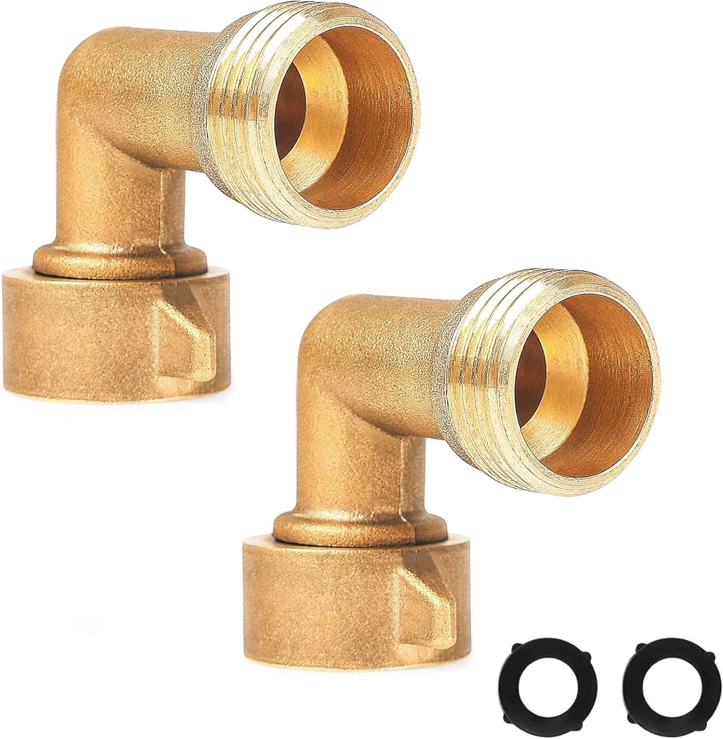 90 Degree Hose Elbow Connectors + Garden Hose Repair Kit