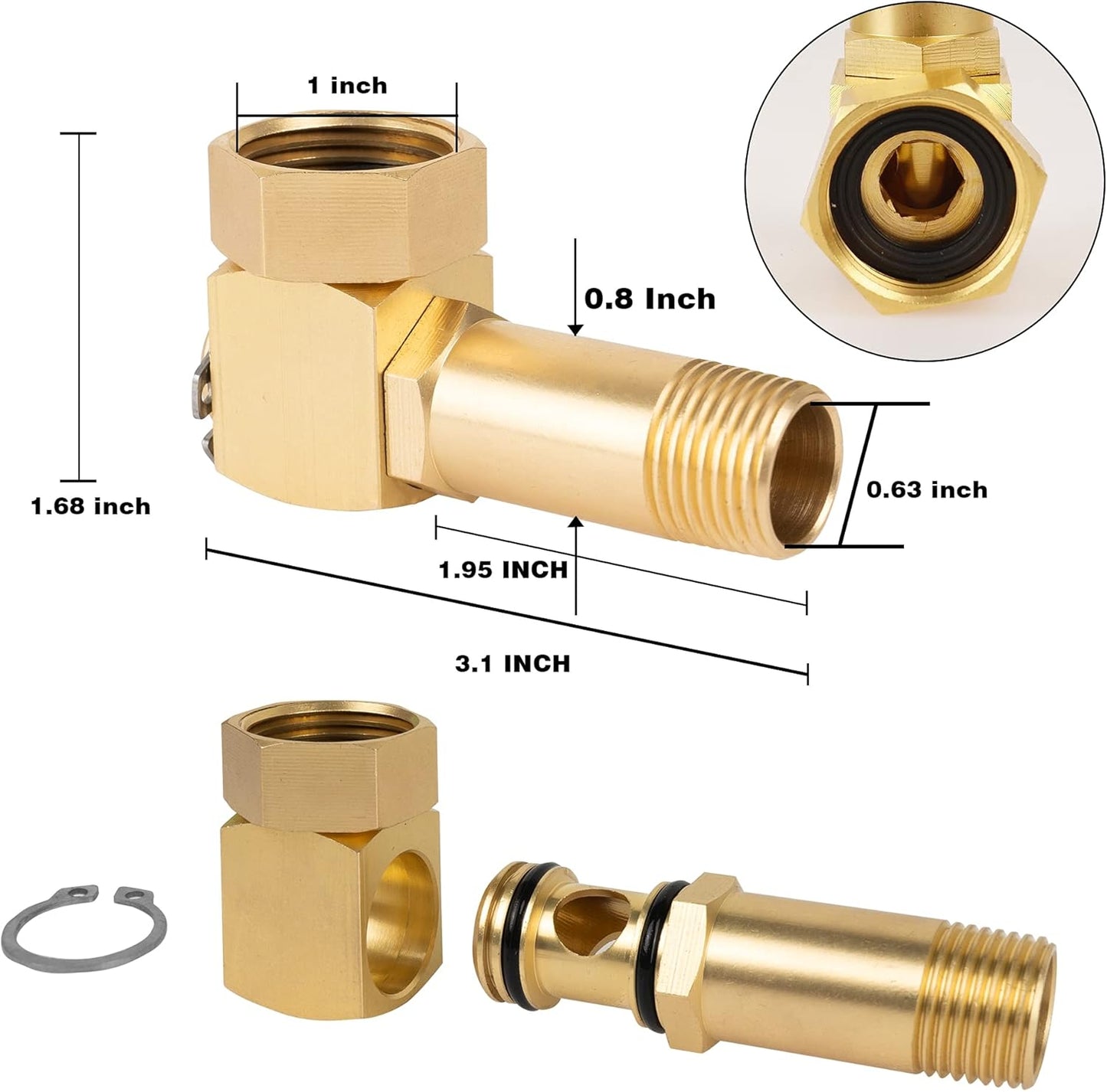 Garden Hose Quick Connect + Hose Reel Parts Fittings