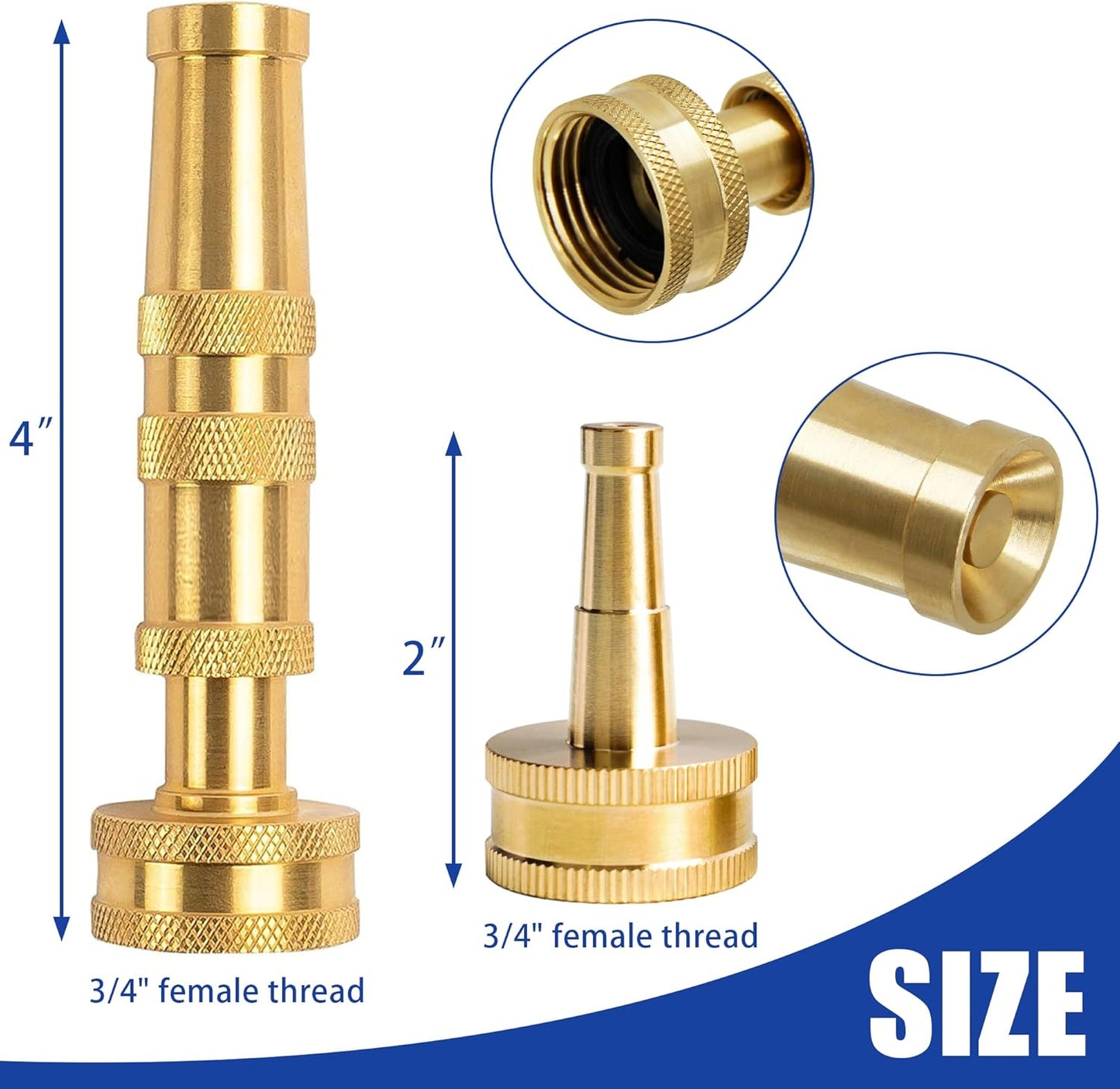 Garden Hose Quick Connect + Nozzle Twist and Nozzle Jet