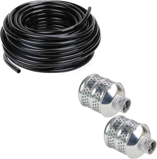 50 FT Distribution Tubing + Bubbler Sprinkler Heads