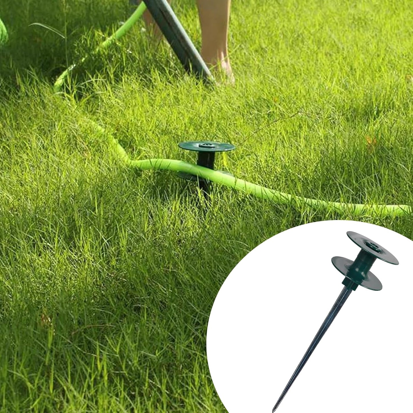 50 FT Distribution Tubing + Garden Hose Guide Spike