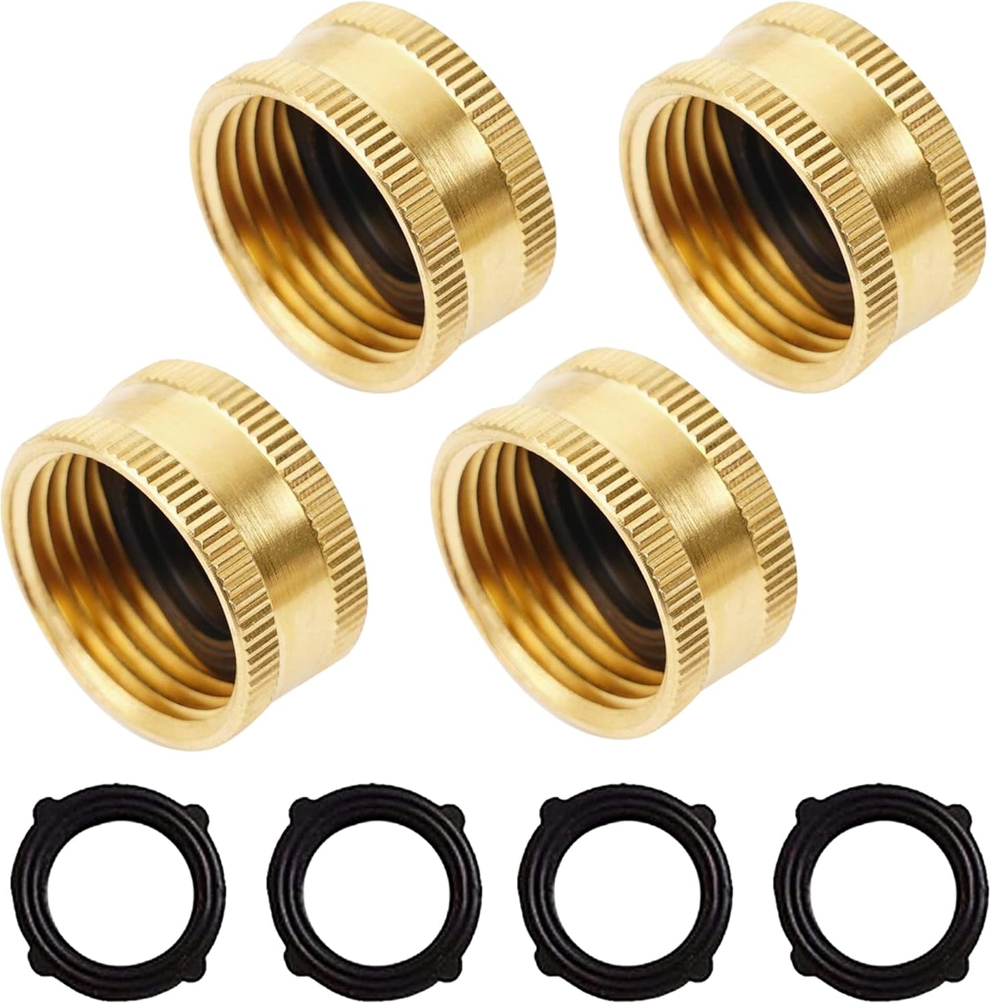 Garden Hose Repair Kit + Brass Garden Hose End Caps