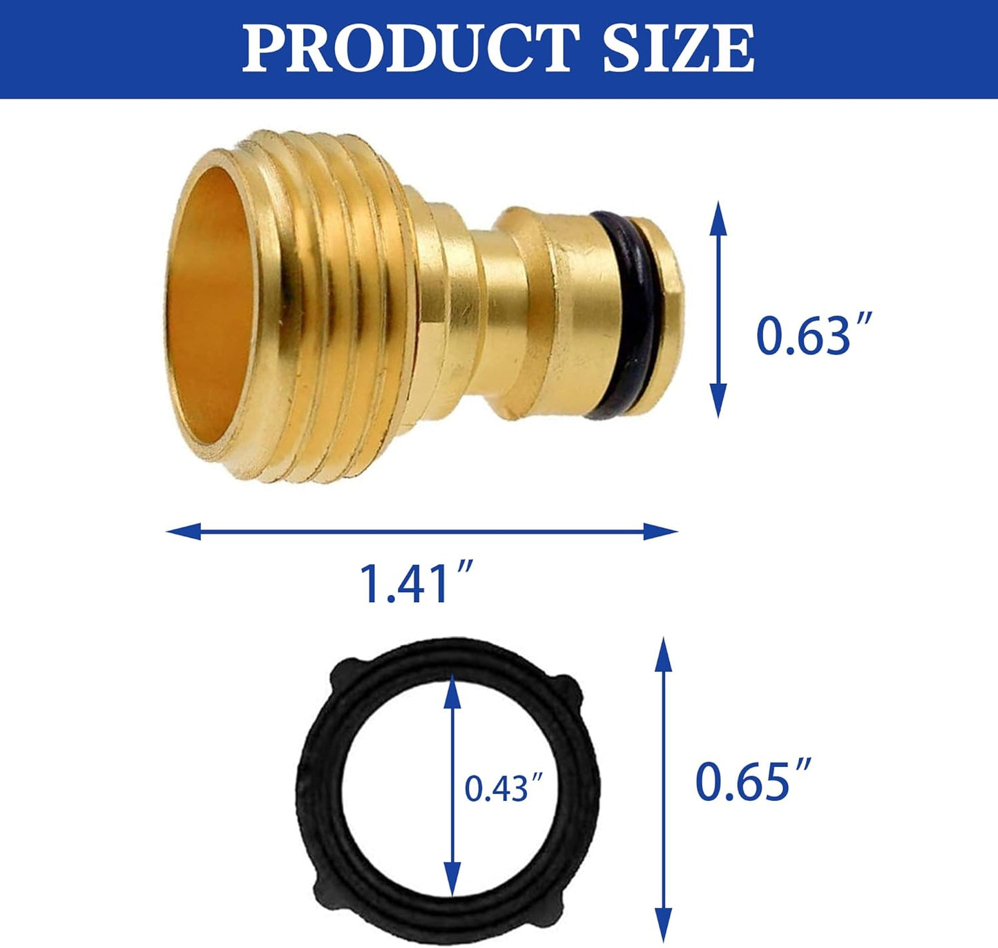 Garden Hose Adapter + Garden Hose Quick Connector