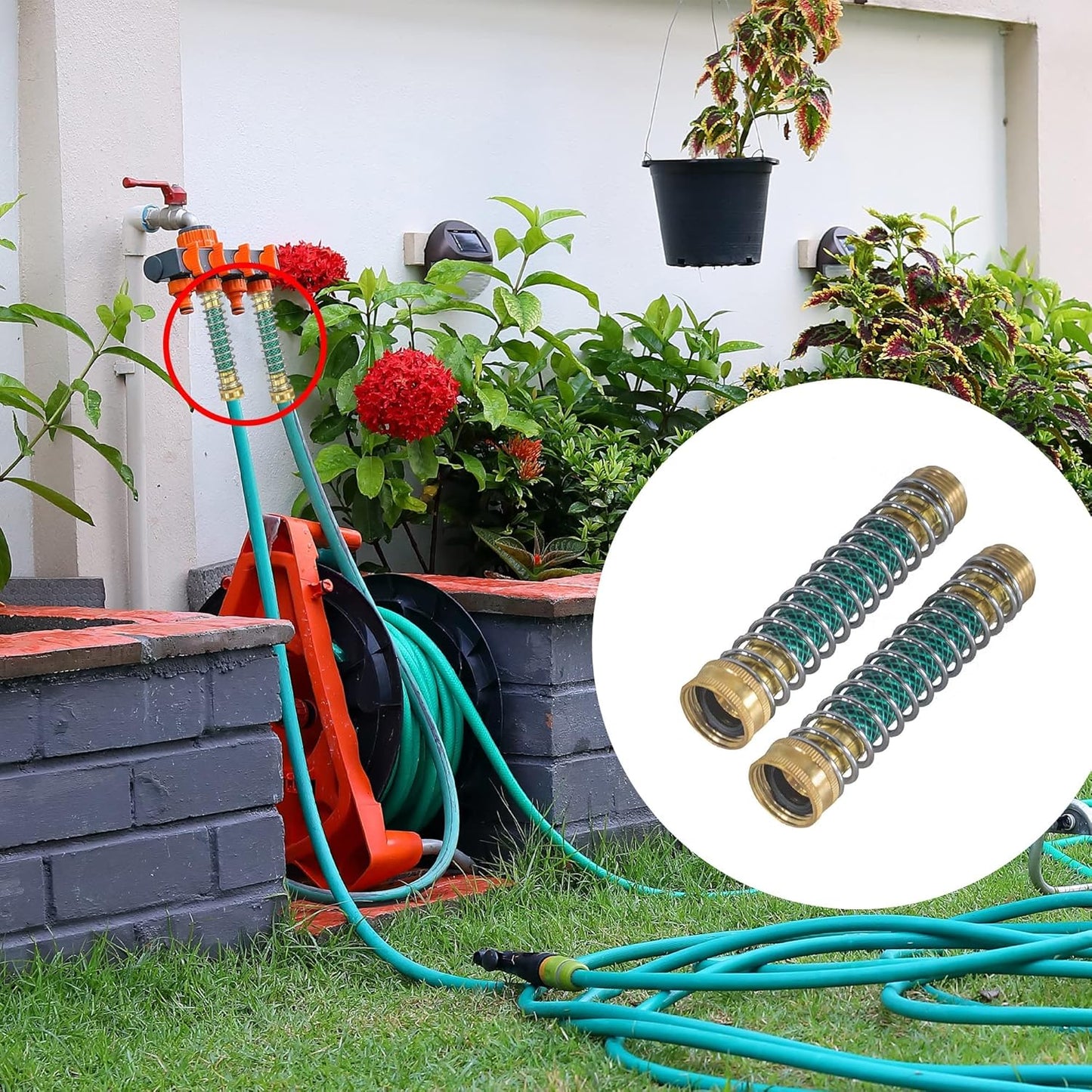 Garden Hose Protector + Garden Hose Repair Kit
