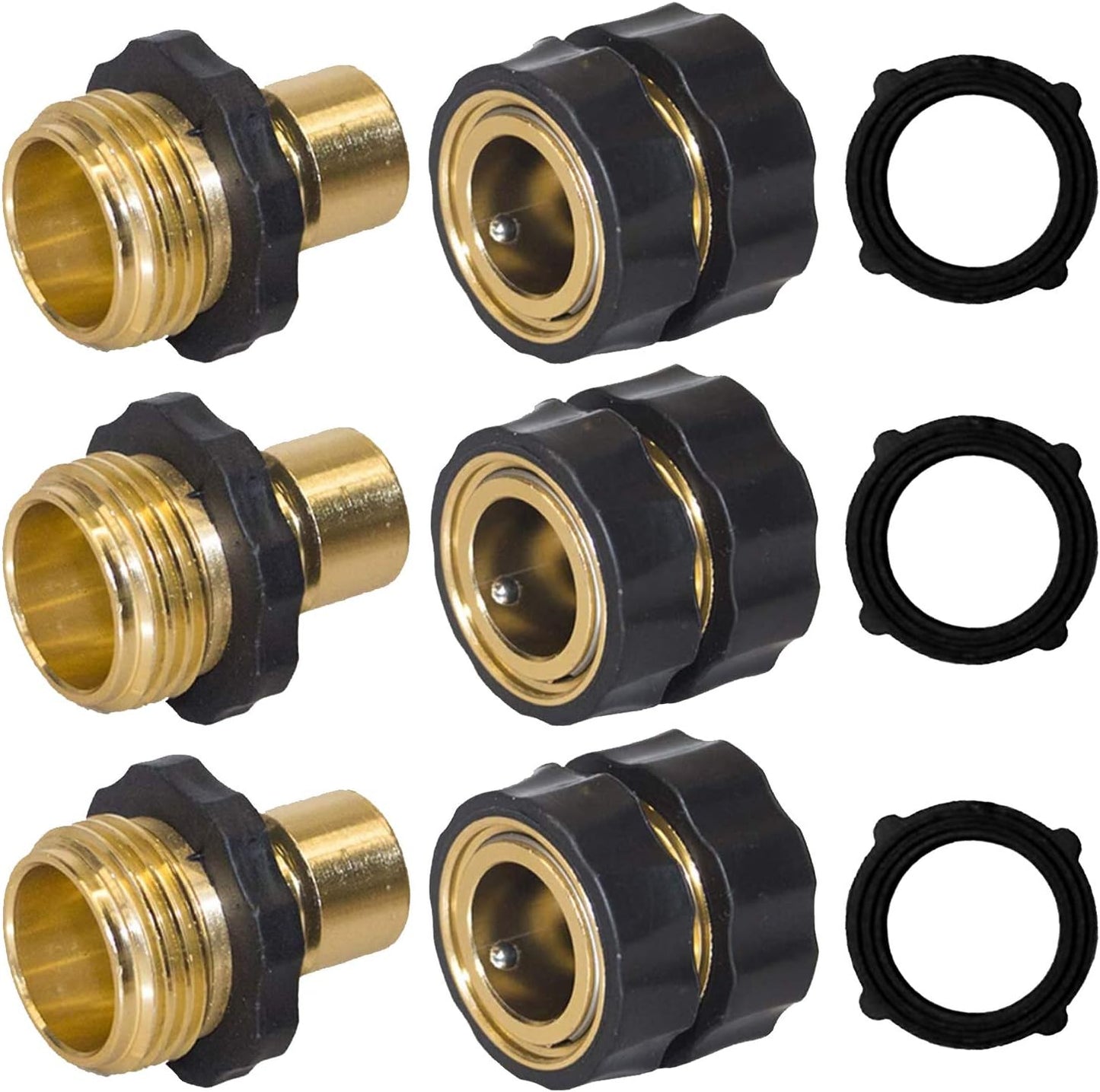 4" Twist Hose Nozzle + Garden Hose Quick Connector