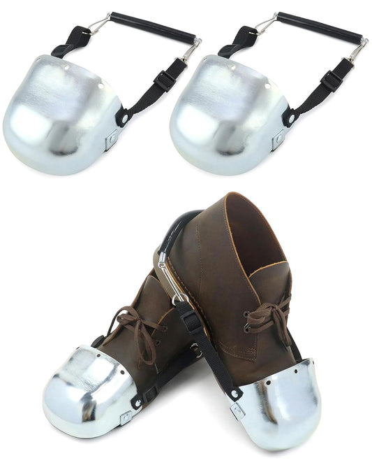 Steel Toe Guard, Metatarsal Guards, Foot Guard with Adjustable Straps, Universal Size for Men and Women, 2 PairS