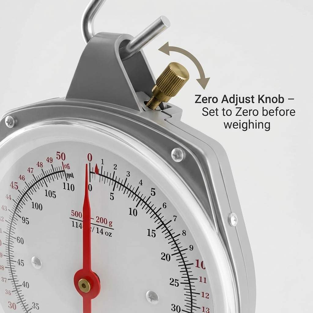 Precision Hanging Scale, 110lbs / 50kg Capacity, Dual Unit, Heavy Duty