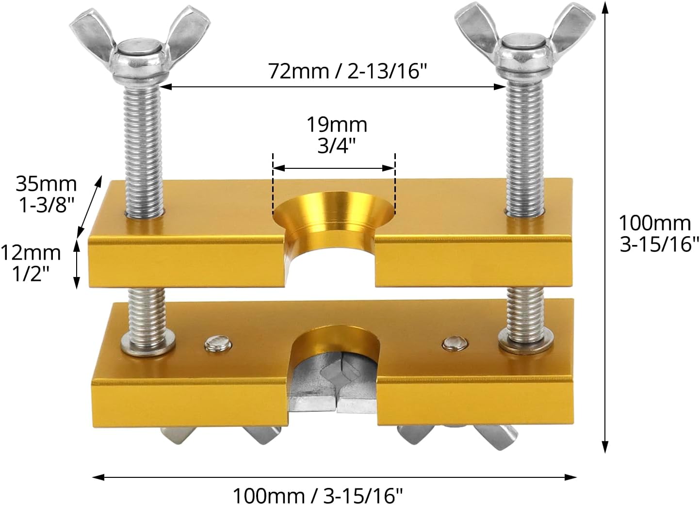 Trumpet Mouthpiece Remover Puller Tool for Brass-Wind Instrument, Gold