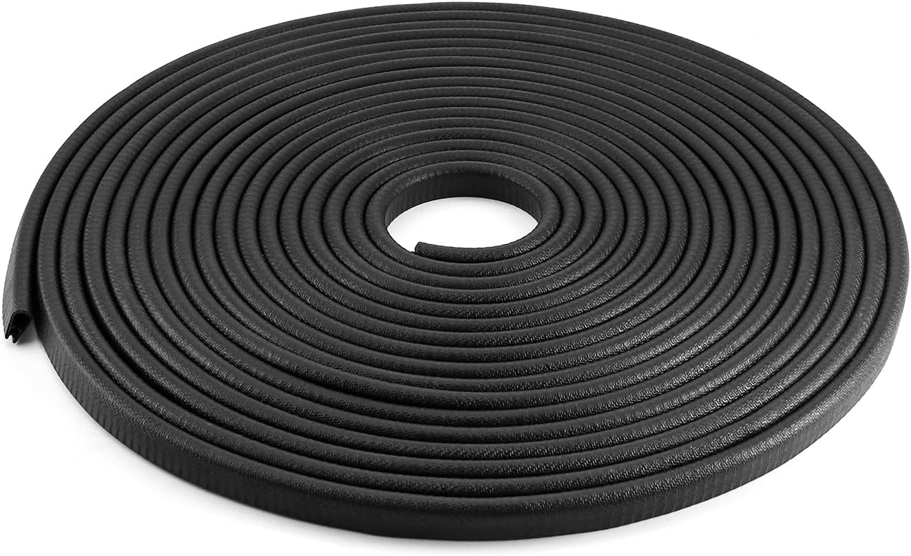 Seal Strip, 40 Feet Edge Trim, EDPM Rubber Seal Trim for Cars, Boats, Trucks, RVs, Fits Edge 1/16" to 1/8"