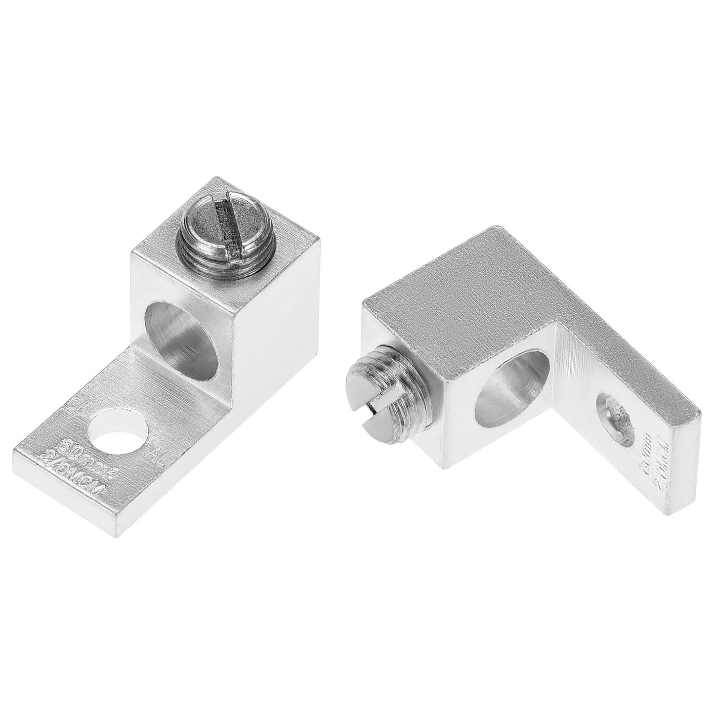 Aluminum Alloy Mechanical Lugs, 25Pcs High-Strength Terminal Mechanical Lug, Screw Size 5/16-24, Compatible with 14 AWG - 2/0 AWG Conductors
