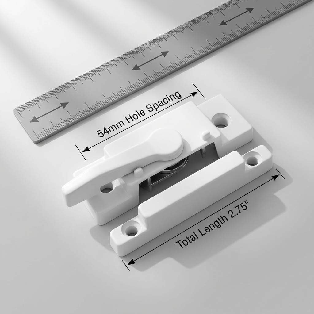 10 Pack Sliding Window Sash Locks, Cam Action White Double Hung Window Sash Lock for Vertical and Horizontal Sliding Windows