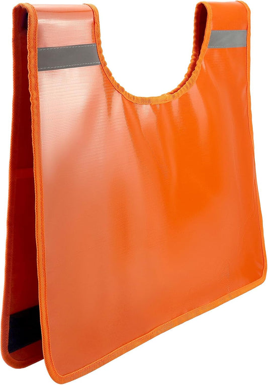 Winch Damper, Heavy Duty Safety Recovery Dampener Recovery Line Dampener Car Off-Road Winch Rope Dampener Blanket with Pocket, Orange, 1 Pack