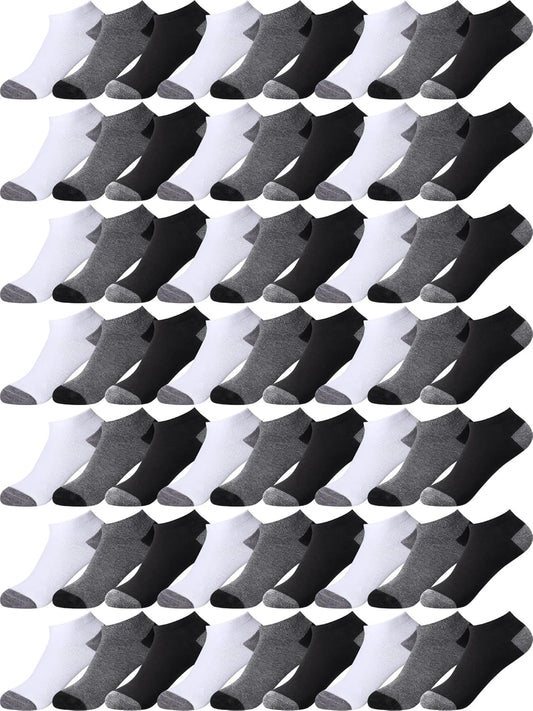 150 Pairs Men's Cushion Ankle Socks Breathable Casual Comfort Men Low Cut Sock for Sports Outdoor Running