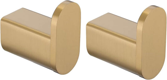 Champagne Bronze Towel Hooks for Bathrooms Wall Mount Coat Hooks SUS304 Stainless Steel Hand Towel Robe Hook.96026-8CB