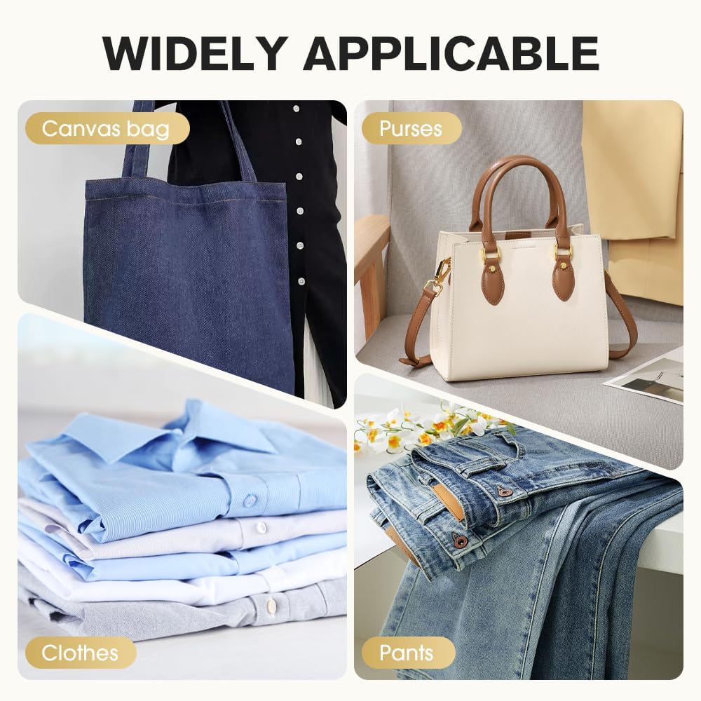 Seamless Magnetic Buckle Clasp for Bags, Clothing and DIY Crafts, 2025 New Metal Seamless Magnetic Buckle Purse Clasp, Multifunctional Seamless Snap No Sewing Required Bag Clip (Grey X4)