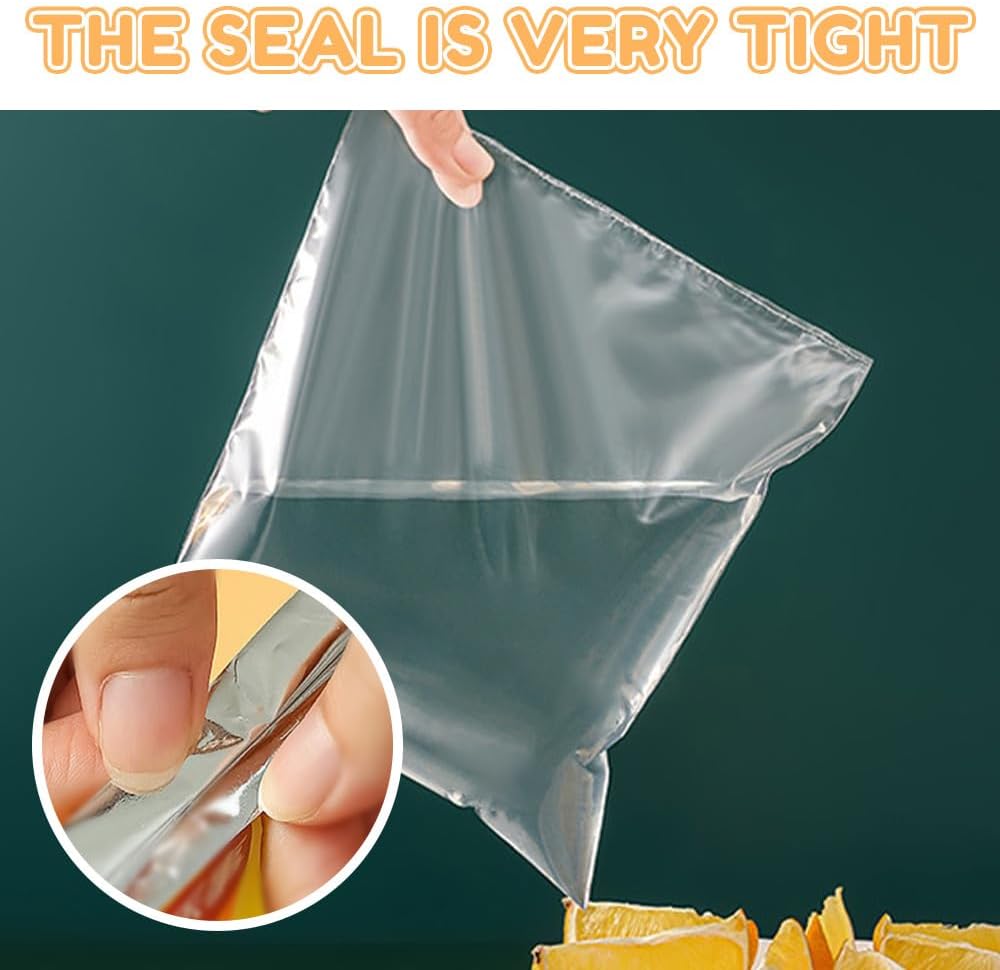 Mini Bag Sealer Heat Seal Tool, Upgraded 2 in 1 Rechargeable Portable Handheld Vacuum Food Sealer 2024 Portable Mini Sealing Household Machine for Snacks Vegetable Fresh Storage (White)