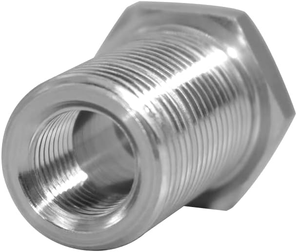 1/4" NPT Stainless Steel Female Bulkhead Coupler Thru-bulk Pipe Fitting 1-1/2" Length (Full Female Thread)