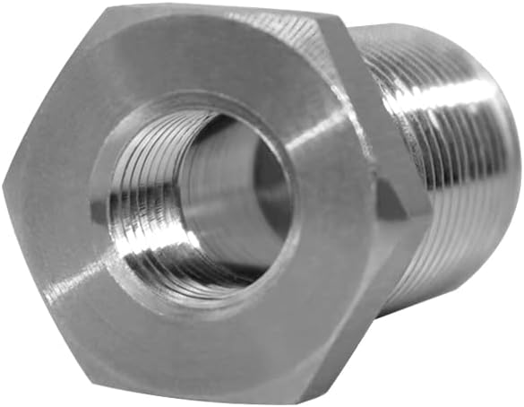 1/4" NPT Stainless Steel Female Bulkhead Coupler Thru-bulk Pipe Fitting 1-1/2" Length (Full Female Thread)