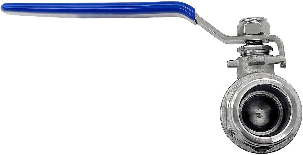 Stainless Steel 3/4 Garden Hose Shut Off Valve Full Flow GHT Thread Heavy Duty Connector(Pack of 2)