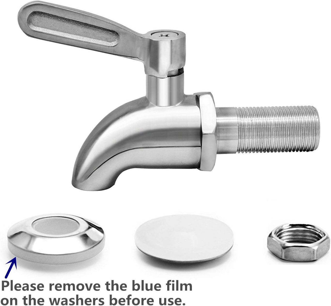 Updated More Durable Beverage Dispenser Replacement Spigot,Stainless Steel Polished Finished, Water Dispenser Replacement Faucet, fits Berkey and Other Gravity Filter Systems as Well