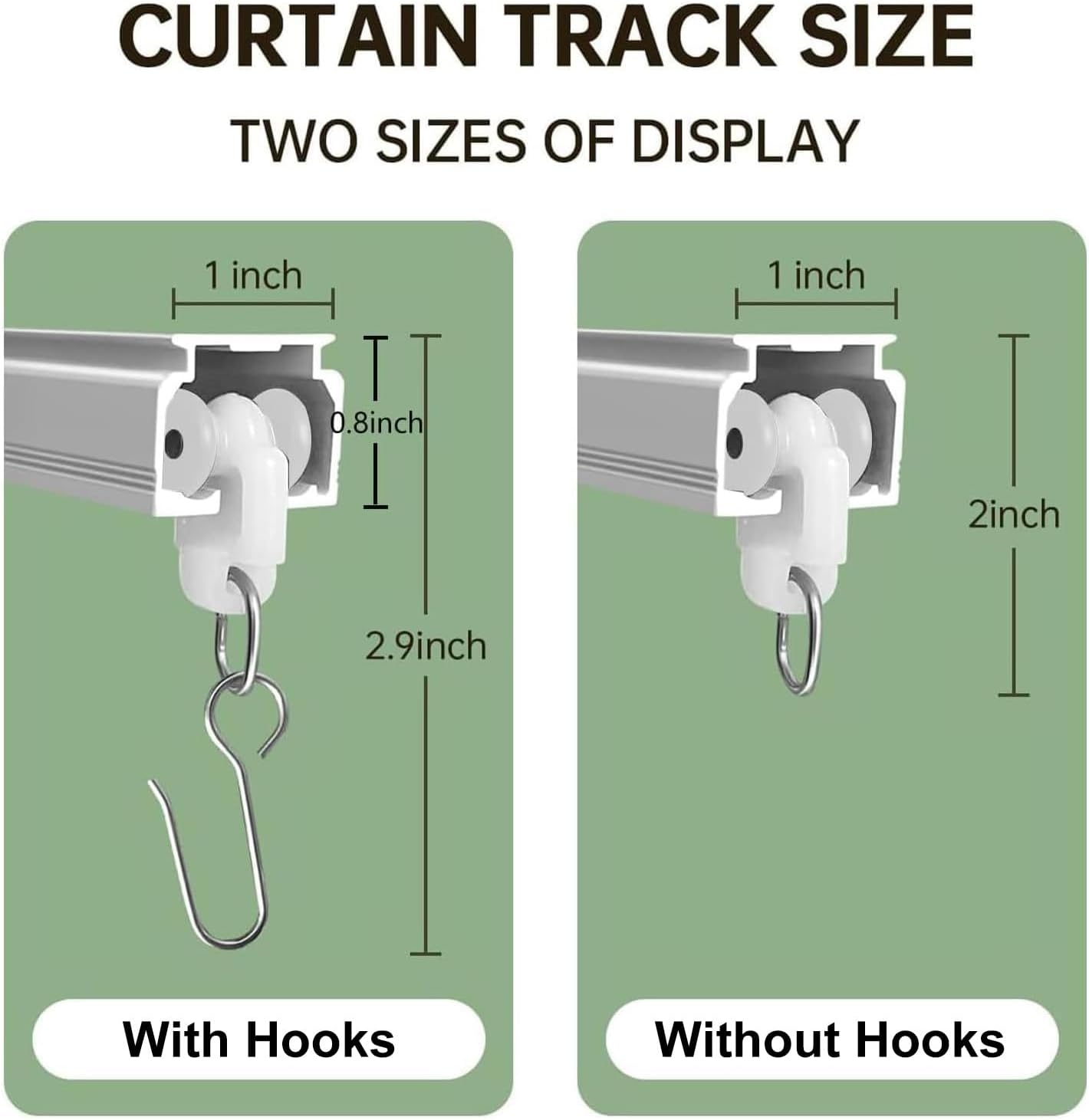 Ceiling Curtain Tracks 9FT,Curtain Track Wall Mount,Ceiling Mounted Sliding Door Curtains Rails Outdoor Extra Long Curtains Rod Room Divider Track for Living Bedroom with Hooks,White
