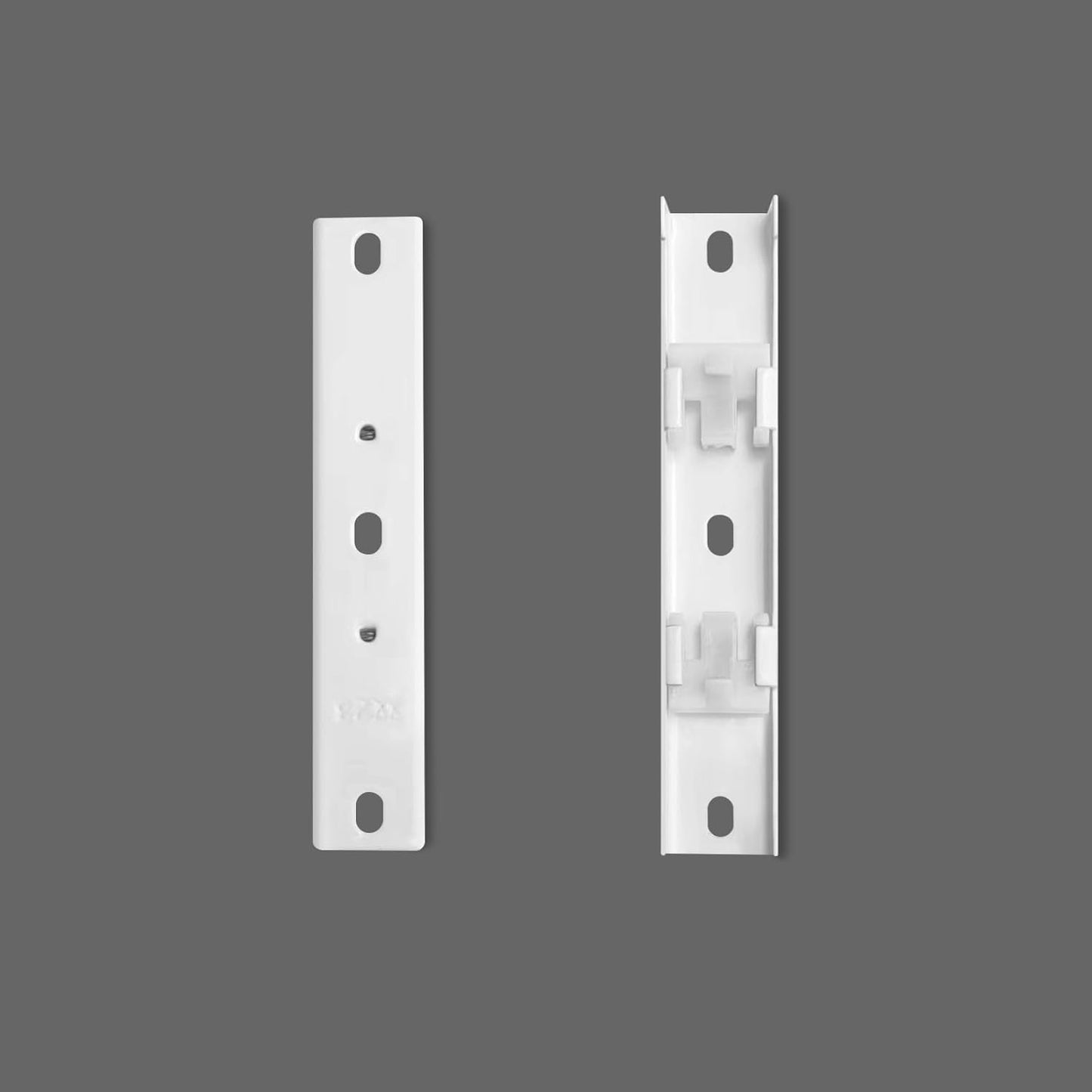 Double Track Bracket White, 10pcs