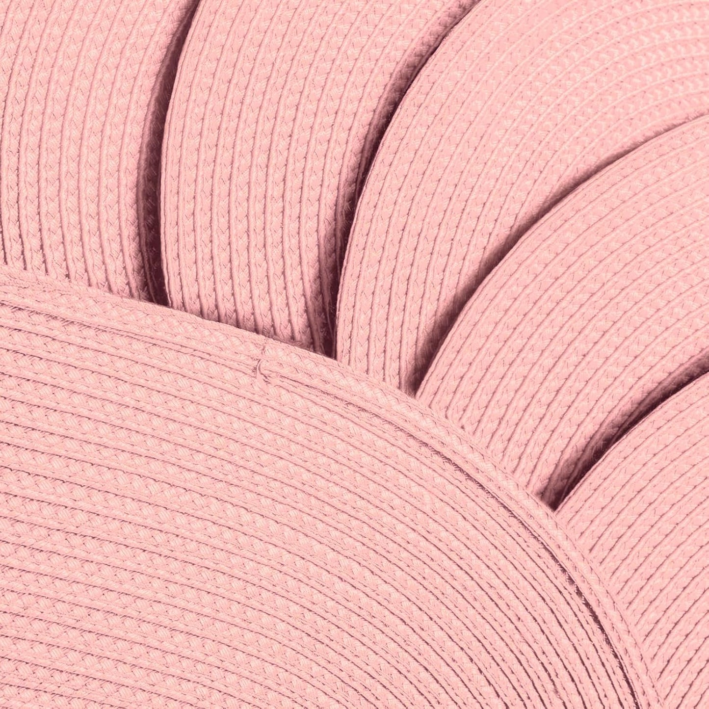Placemats Set of 6 for Dining Table Washable Woven Non-Slip 18x12 inches Placemat Heat-Resistant Durable Table Mats for Dining Table Easy to Clean(Pink)