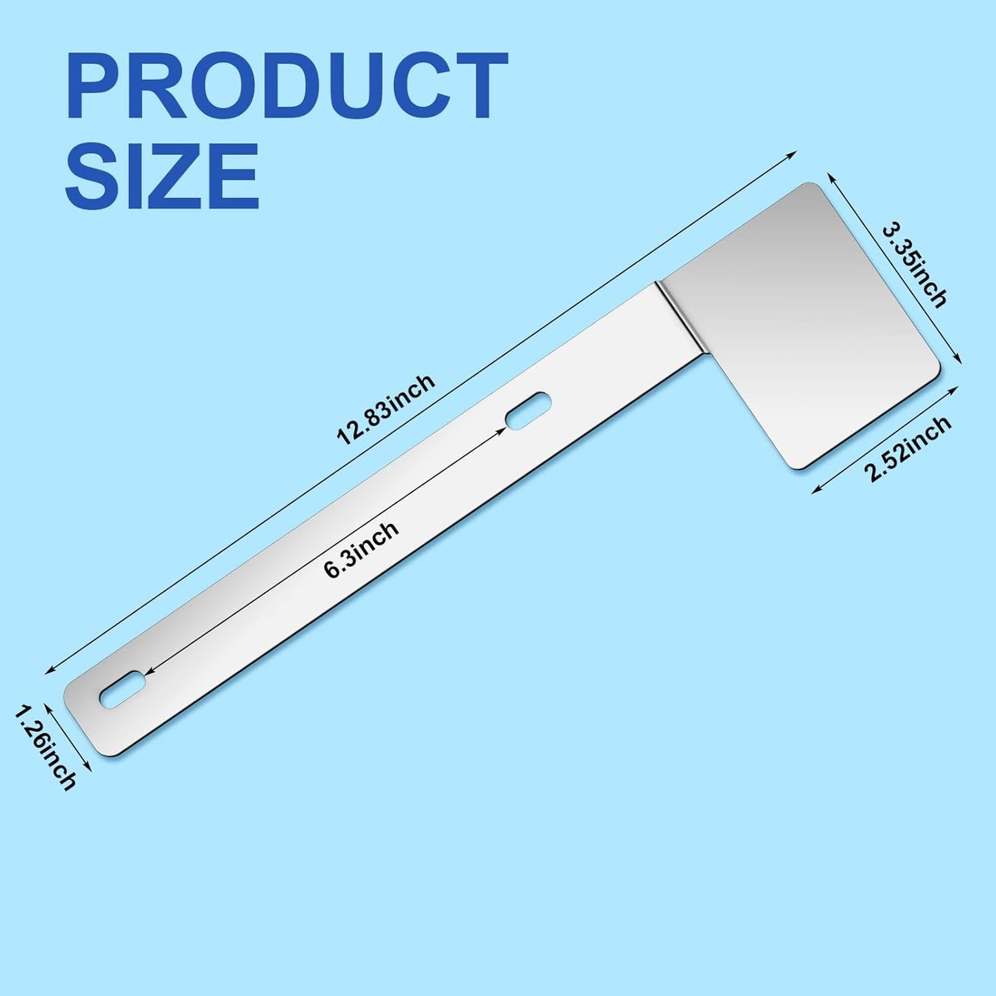 2 Pcs Hawaii State Safety Check Sticker Plate Stainless Steel License Plate Bracket with 15 Degree Angled Long 2 Holes Vertical License Sticker Bracket Mount