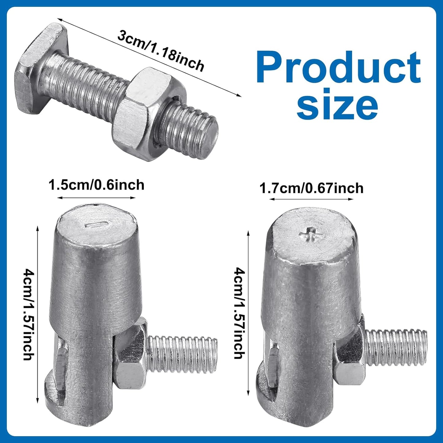 4 Pcs Battery Post Adapter U1 Battery Flag Terminal to Top Post Adapters for Group U1