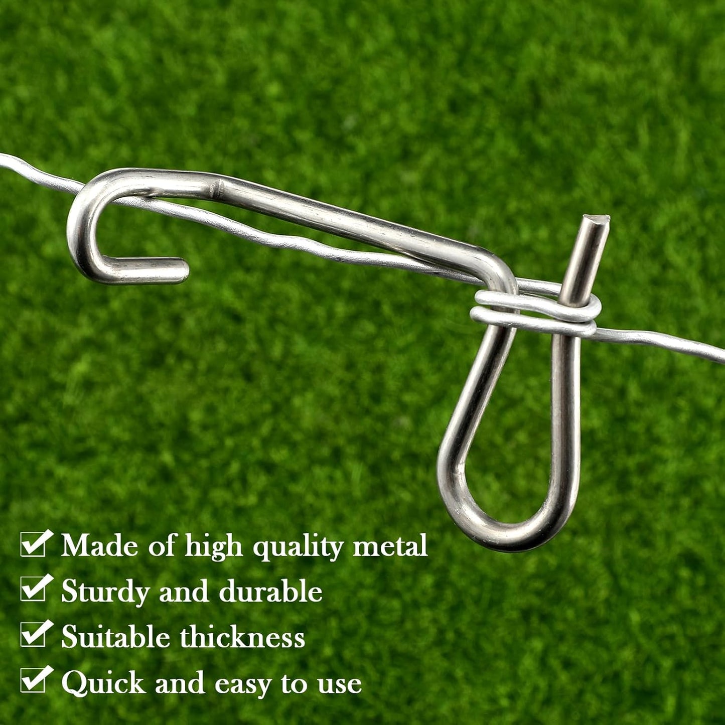 20 Pcs Fence Wire Tightener, 1/5 Inch Barb Wire Fence Tensioner Tools for Fast Tightening Farm Garden Patio Accessories