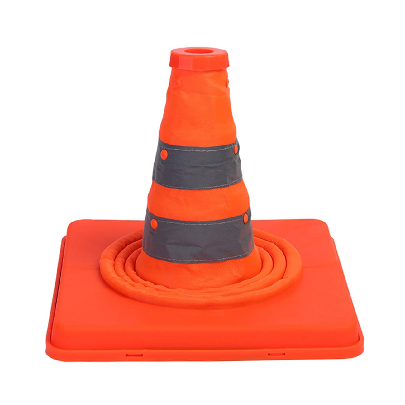 4 Pack 15.5 inch Collapsible Traffic Cones Multi Purpose Pop up Reflective Safety Cone