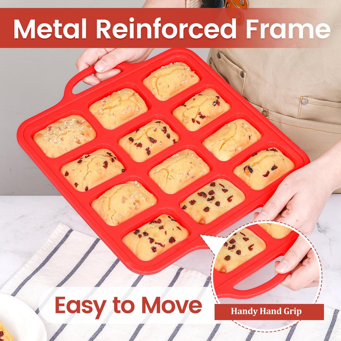 Silicone Muffin Top Pan & Silicone Mini Loaf Pan