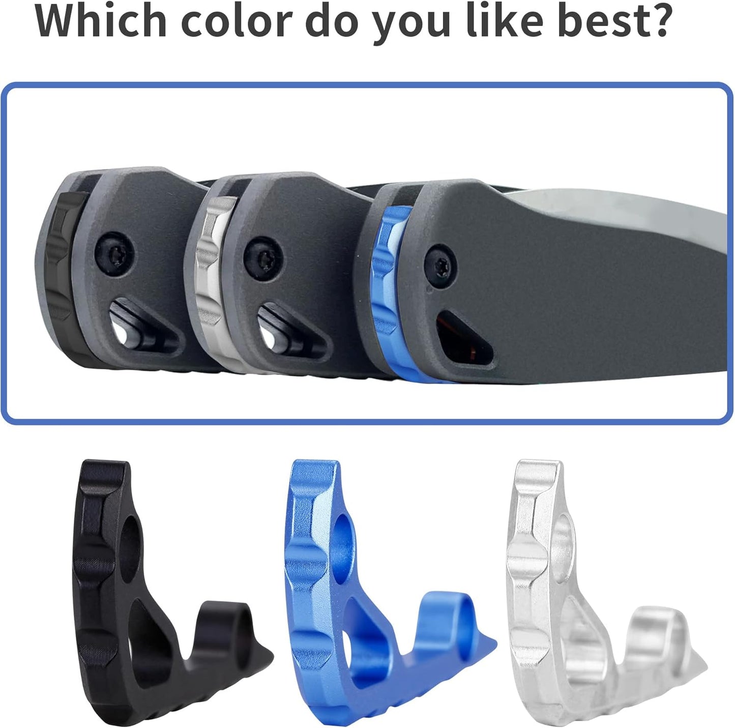 Back Spacer For Benchmade Bugout 535, Lightweight Aluminum Alloy CNC Back spacer, Premium Custom-made Aluminium Alloy Accessory, Black