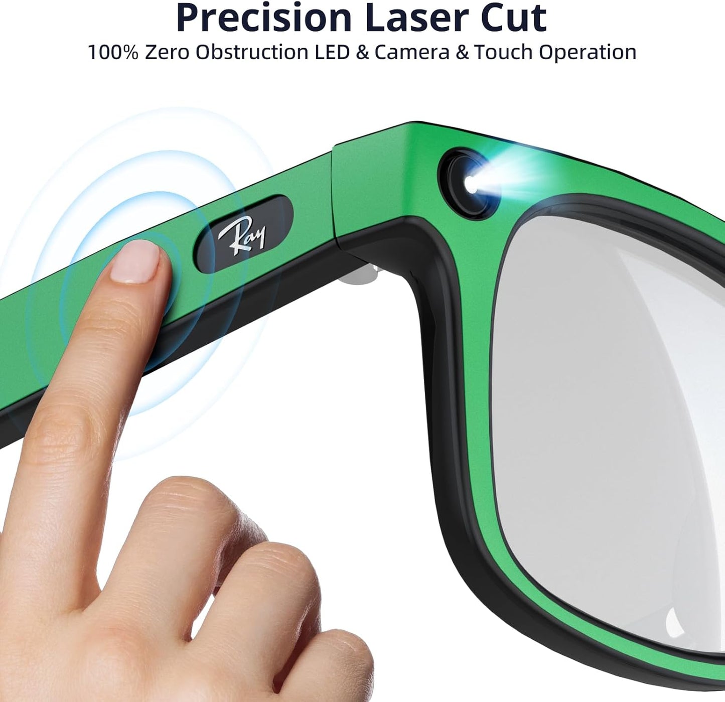 6-Pair Skin Wrap Compatible for Ray Ban Meta Wayfarer (Gen 2 & 1), Matte Frame Cover, Bubble-Free Decal Accessory