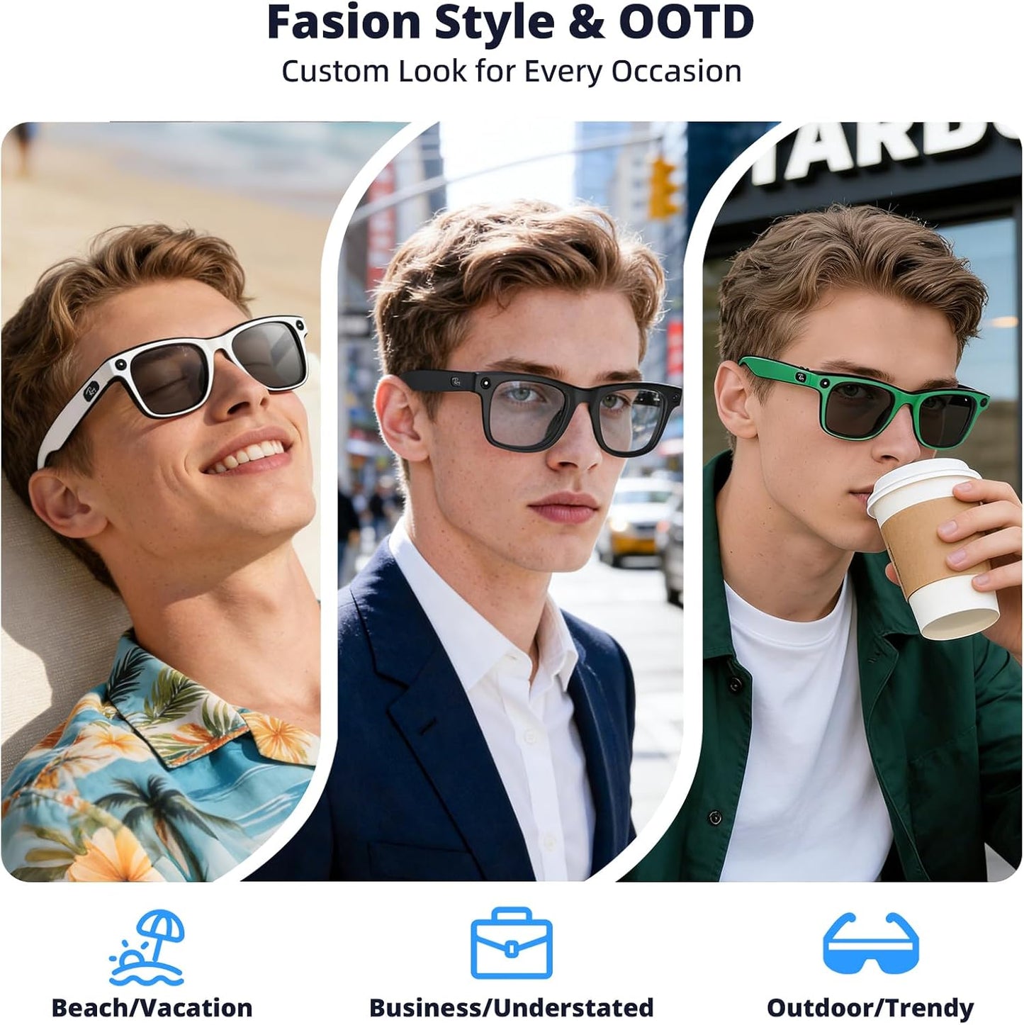 6-Pair Skin Wrap Compatible for Ray Ban Meta Wayfarer (Gen 2 & 1), Matte Frame Cover, Bubble-Free Decal Accessory