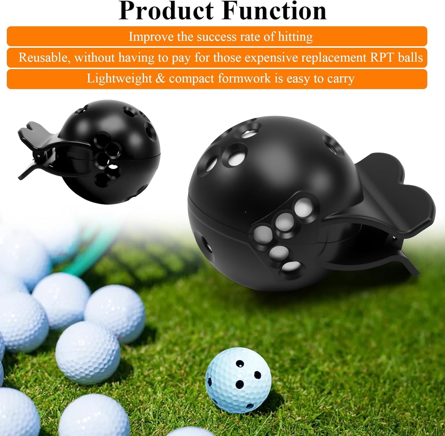 Golf Ball Marker Template, Compatible with Rapsodo MLM2PRO Mobile Launch Monitor, Golf Ball Alignment and Identification Tool, Lightweight and Portable, Long-Lasting Durability