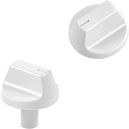 2 Pcs WJ12X24802 Air Conditioner Knob Replacement Part, White Knobs Fits GE Appliance Window Air Conditioner, Compatible with Hotpoint, RCA & Kenmore Conditioner Model AHV05LYQ1/AHV05LYW1/AHEC05ACW1