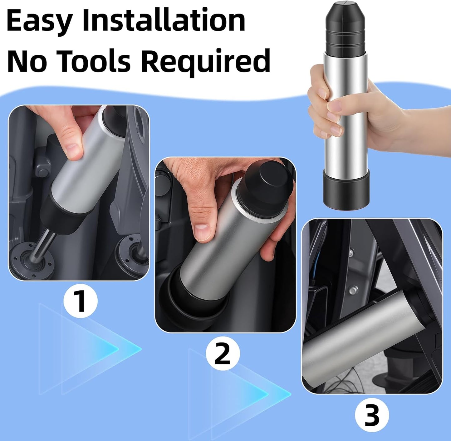Outboard Motor Support and Hydraulic Steering Lock Set for Boat Transom Stabilization Prevents Motor Wobble & Enhances Trailers Safety